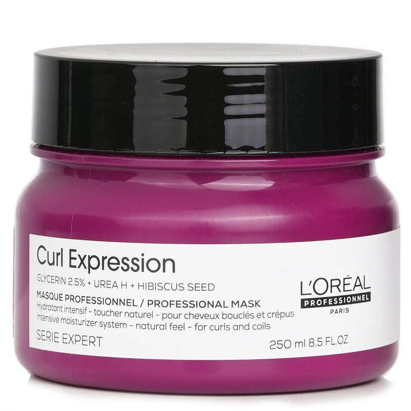 ロレアル  Serie Expert Curl Expression Glycerin 2.5% + Urea H + Hibiscus Seed Professional Mask   250ml