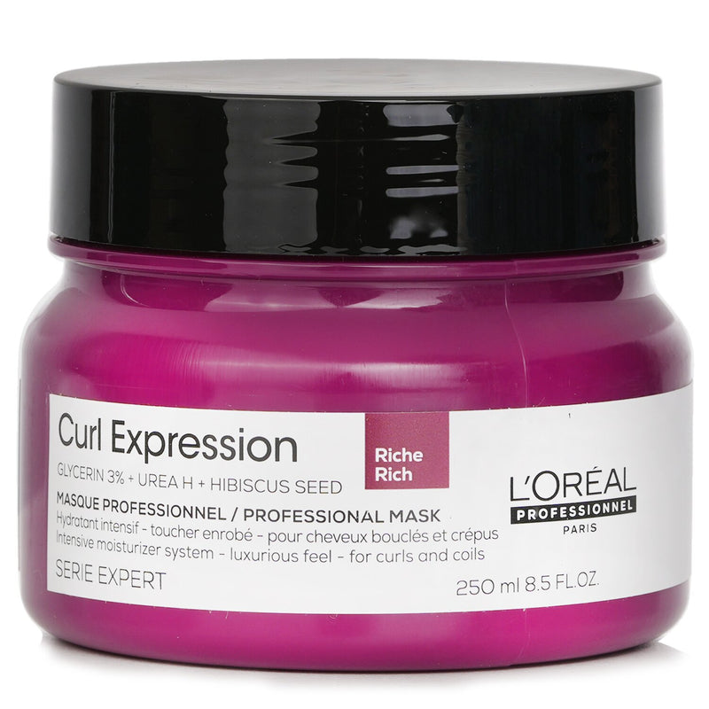 ロレアル  Serie Expert Curl Expression Glycerin 3% + Urea H + Hibiscus Seed Rich Professional Mask   250ml