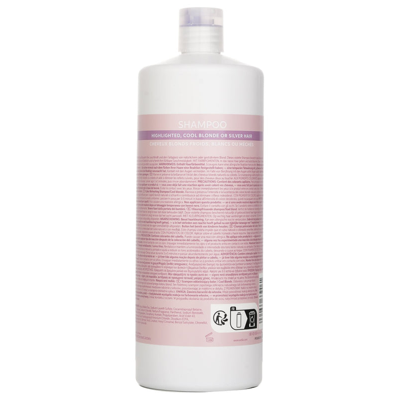 ウエラ  Invigo Blonde Recharge Shampoo With Purple Pigments Highlighted, Cool Blonde Or Silver Hair   1000ml
