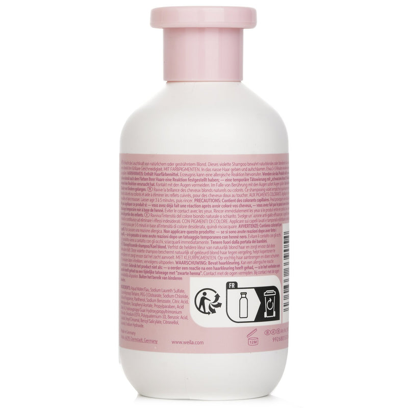 ウエラ  Invigo Blonde Recharge Shampoo With Purple Pigments Highlighted, Cool Blonde Or Silver Hair   300ml