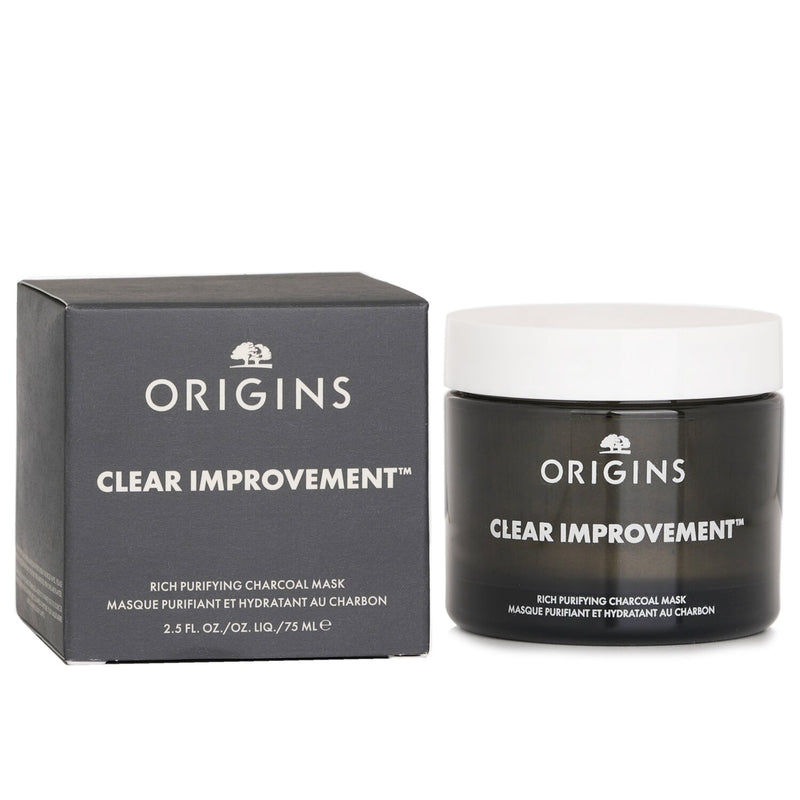 オリジンズ  Clear Improvement Rich Purifying Charcoal Mask   75ml
