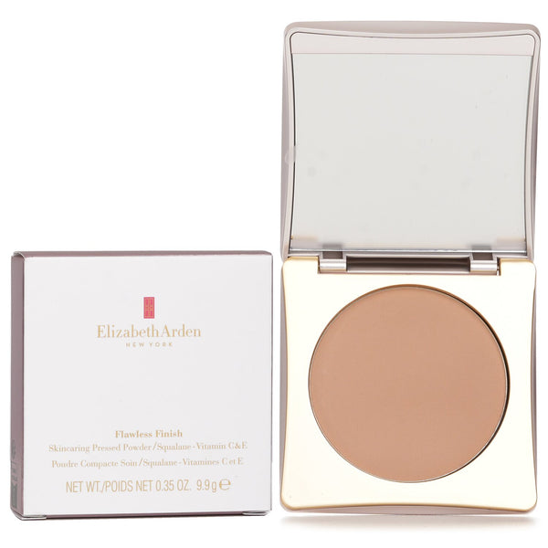 エリザベスアーデン  Flawless Finish Skincaring Pressed Powder - # Medium   9.9g