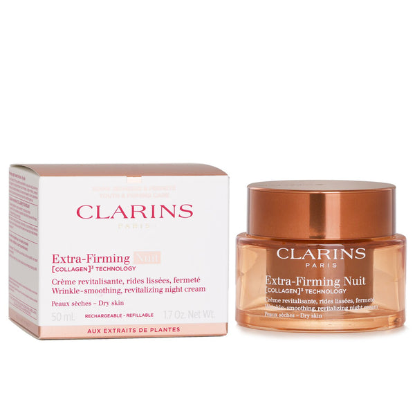 クラランス  Extra Firming Creme Nuit Wrinkle Smoothing Revitalizing Night Cream (Dry Skin)   50ml