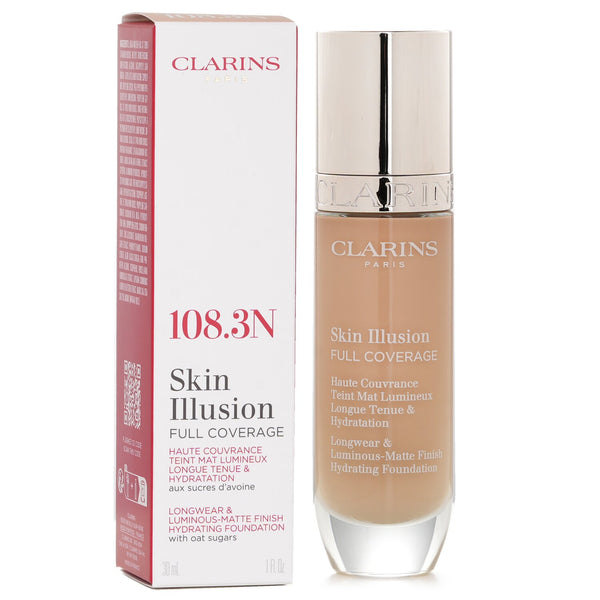 クラランス  Skin Illusion Full Coverage Foundation - # 108.3N   30ml