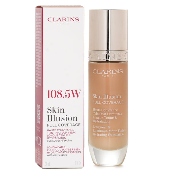クラランス  Skin Illusion Full Coverage Foundation - # 108.5W   30ml
