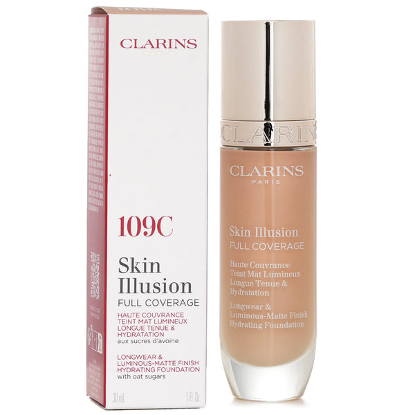 クラランス  Skin Illusion Full Coverage Foundation - # 109C   30ml