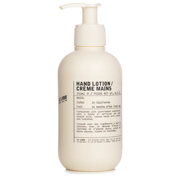 ル ラボ  Basil Hand Lotion   250ml/8.3oz