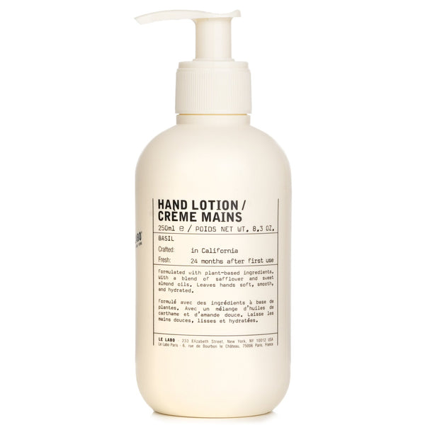 ル ラボ  Basil Hand Lotion   250ml/8.3oz