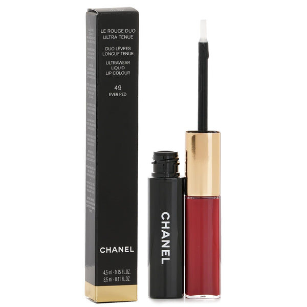 シャネル  Le Rouge Duo Ultrawear Liquid Lip Colour - # 49 Ever Red   4.5ml+3.5ml
