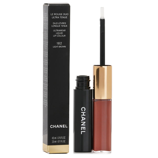 シャネル  Le Rouge Duo Ultrawear Liquid Lip Colour - # 182 Light Brown   4.5ml+3.5ml