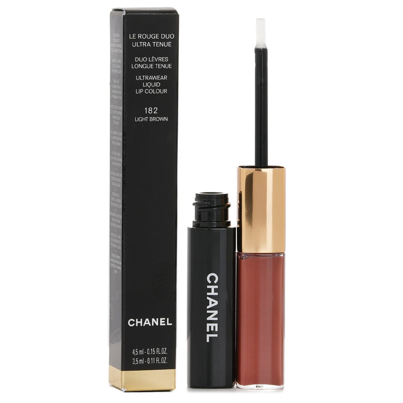 シャネル  Le Rouge Duo Ultrawear Liquid Lip Colour - # 182 Light Brown   4.5ml+3.5ml