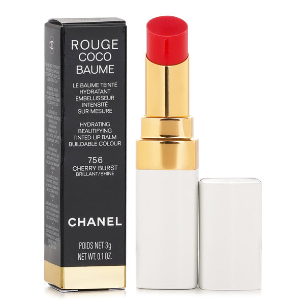 シャネル  Rouge Coco Baume Hydrating Beautifying Tinted Lip Balm - # 756 Cherry Burst   3g/0.1oz