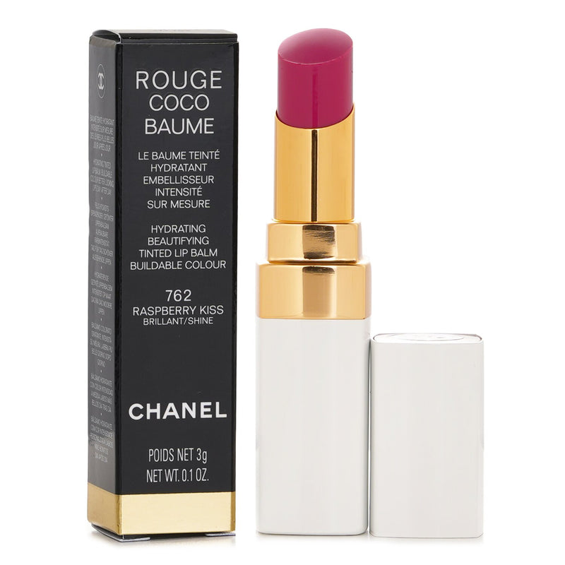 シャネル  Rouge Coco Baume Hydrating Beautifying Tinted Lip Balm - # 762 Raspberry Kiss   3g/0.1oz