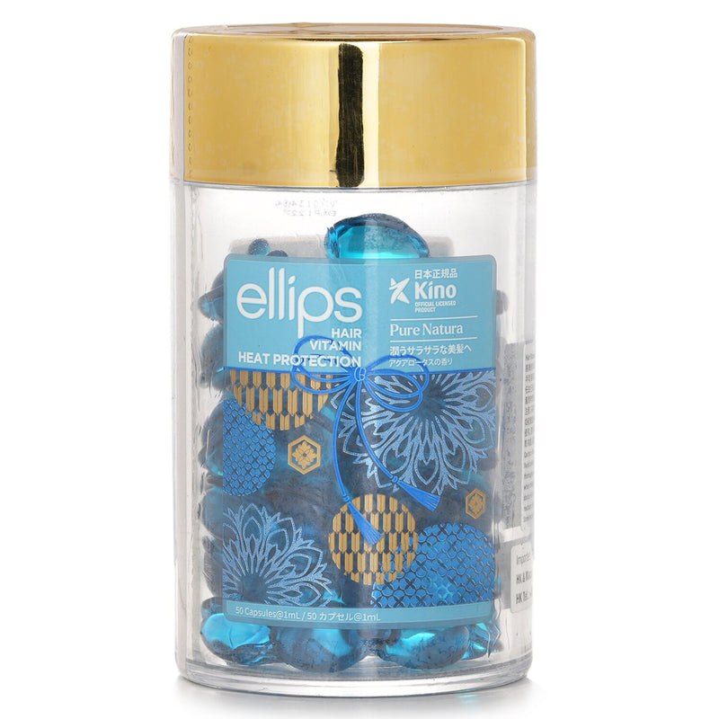 エリップス  Hair Vitamin Heat Protection Oil - Pure Natura (Blue)   50capsules x1ml