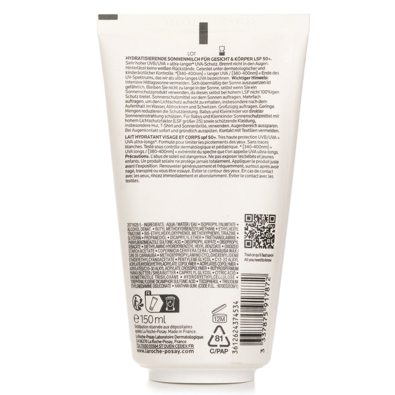 ラロッシュポゼ  Anthelios UVmune 400 Moisturizing Milk SPF 50 (For Face And Body)   150ml