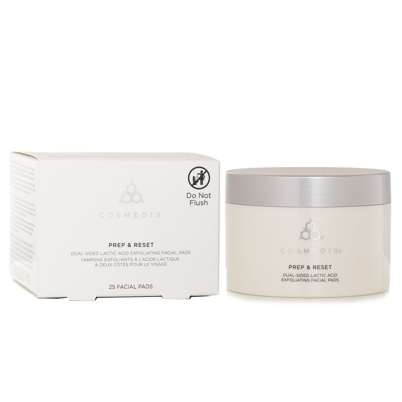 コスメディックス  Prep & Reset Dual Sided Lactic Acid Exfoliating Facial Pads   25 Pads
