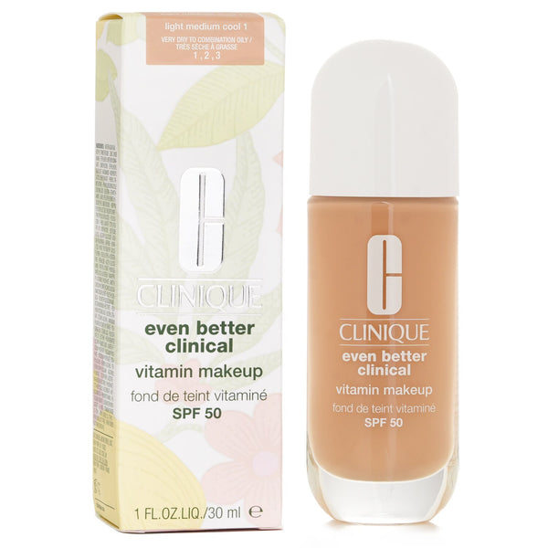 クリニーク  Even Better Clinical Vitamin MakeUp Foundation SPF 50 - # 1 Light Medium Cool   30ml