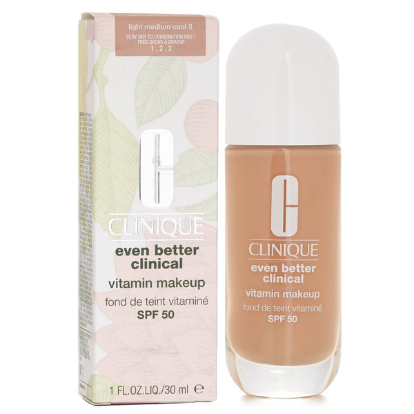クリニーク  Even Better Clinical Vitamin MakeUp Foundation SPF 50 - # 3 Light Medium Cool   30ml