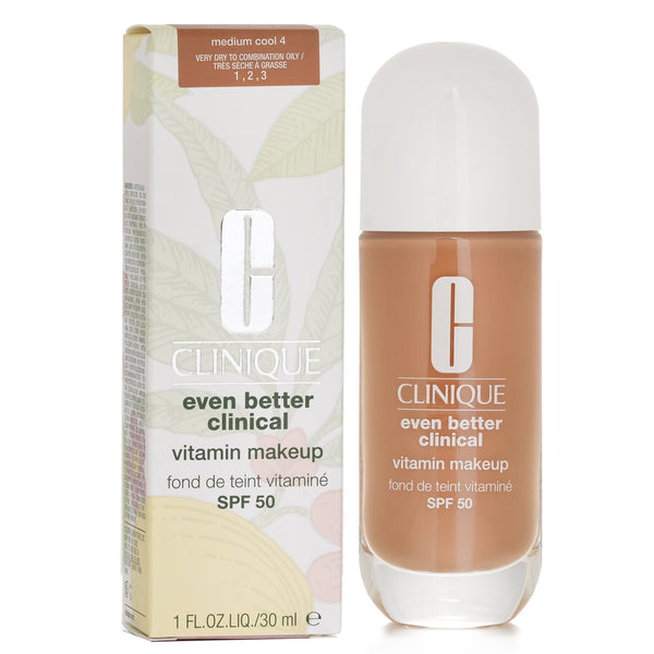 クリニーク  Even Better Clinical Vitamin MakeUp Foundation SPF 50 - # 4 Medium Cool   30ml