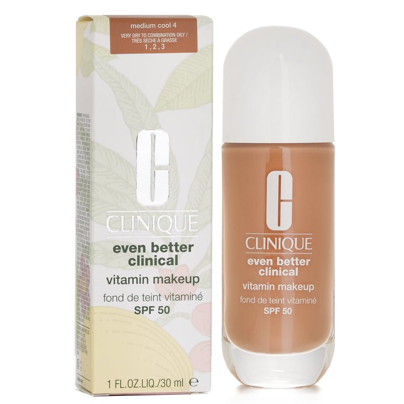 クリニーク  Even Better Clinical Vitamin MakeUp Foundation SPF 50 - # 4 Medium Cool   30ml