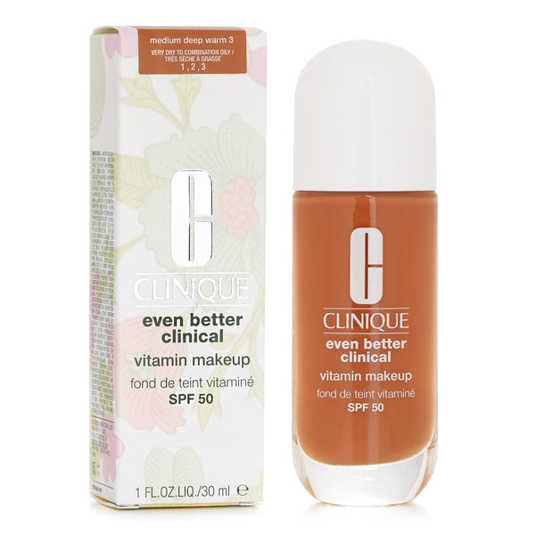 クリニーク  Even Better Clinical Vitamin MakeUp Foundation SPF 50 - # 3 Medium Deep Warm   30ml