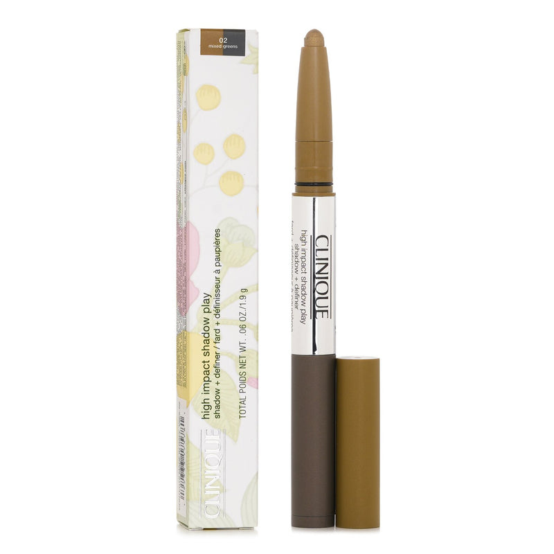 クリニーク  High Impact Shadow Play™ Shadow + Definer - # 02 Mixed Greens   1.9g