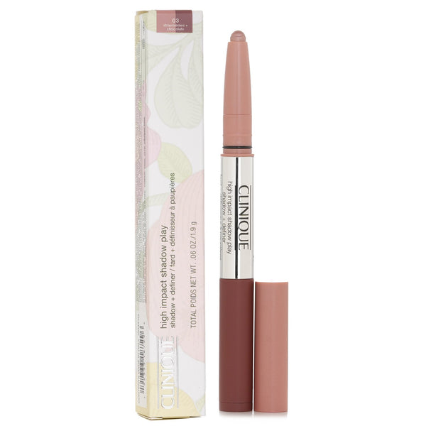 クリニーク  High Impact Shadow Play™ Shadow + Definer - # Strawberries + Chocolate   1.9g