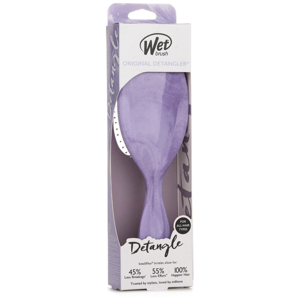 ウェットブラシ  Original Detangler Glitter Waves Purple Hair Brush   1pc