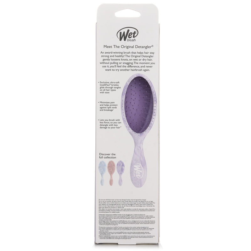 ウェットブラシ  Original Detangler Glitter Waves Purple Hair Brush   1pc