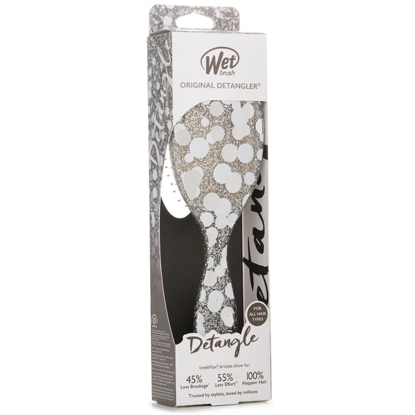 ウェットブラシ  Original Detangler Groovy Disco Silver Hair Brush   1pc