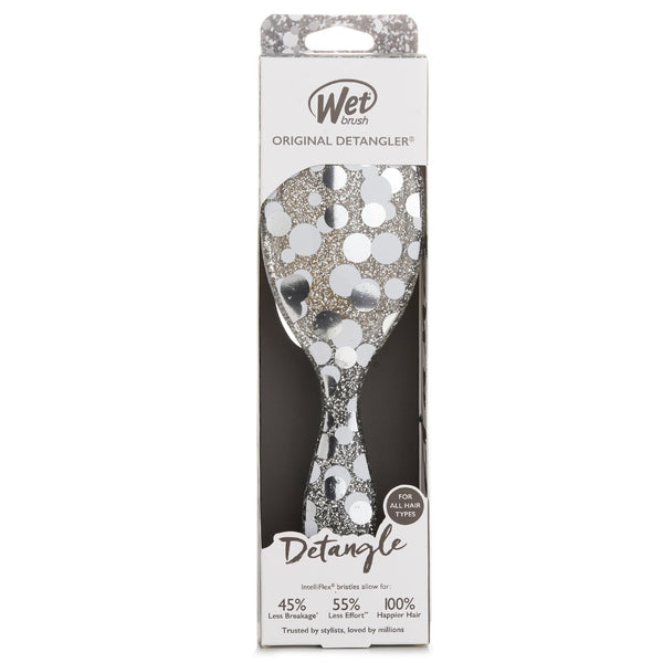 ウェットブラシ  Original Detangler Groovy Disco Silver Hair Brush   1pc