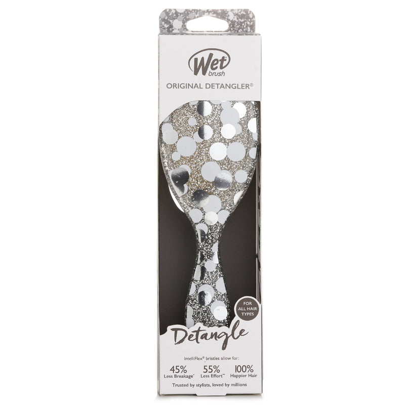 ウェットブラシ  Original Detangler Groovy Disco Silver Hair Brush   1pc