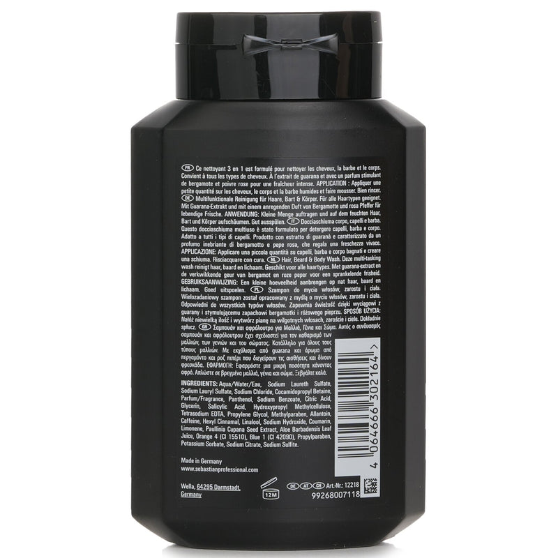セバスティアン  Seb Man The Multitasker Hair, Beard & Body Wash   250ml