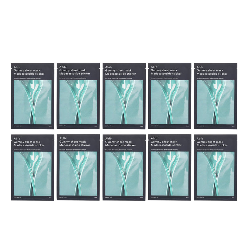 アビブ  Gummy Sheet Mask Madecassoside Sticker   27ml x 10pcs