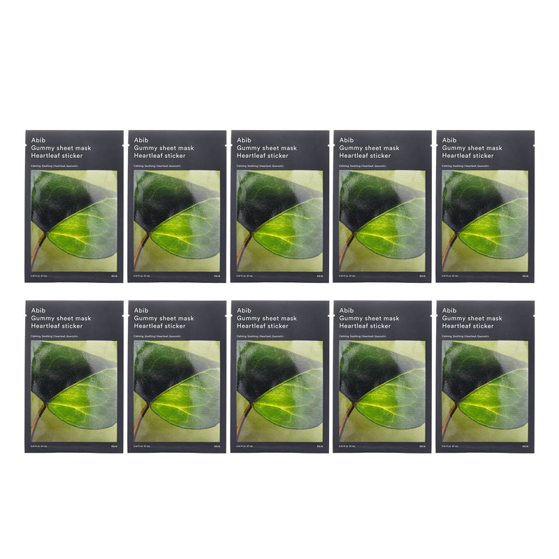 アビブ  Gummy Sheet Mask Heartleaf Sticker   27ml x 10pcs