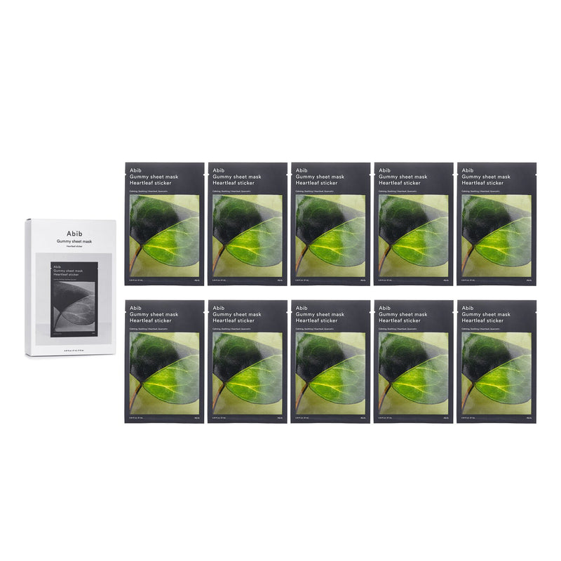 アビブ  Gummy Sheet Mask Heartleaf Sticker   27ml x 10pcs