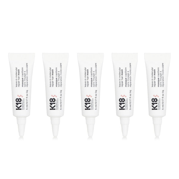 K18  【Super Saver Pack】Leave-In Molecular Repair Hair Mask   5ml/0.17oz x5