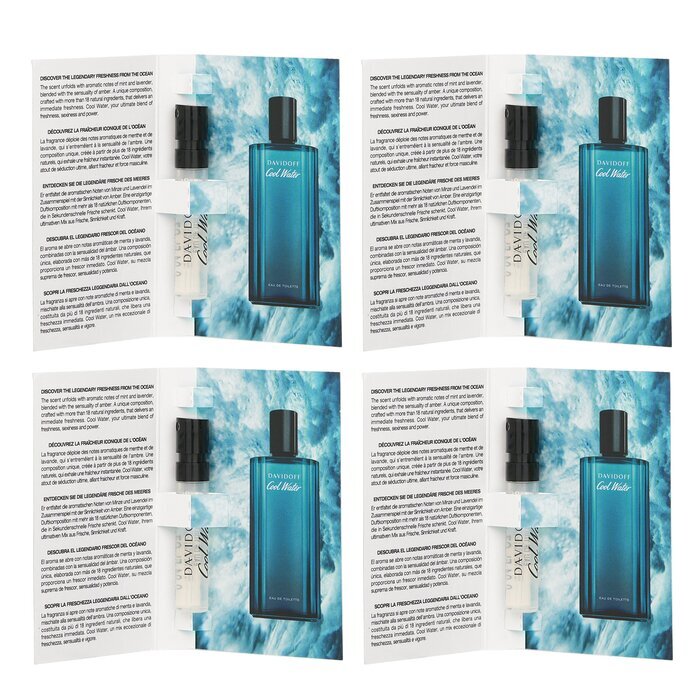 Davidoff 【Super Saver Pack】Cool Water Edt Spray (Miniature) 1.2ml/0.04oz x4