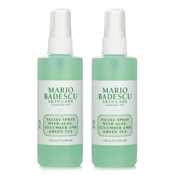 マリオ バデスク  【1+1 Set】Facial Spray With Aloe, Cucumber And Green Tea - For All Skin Types   118ml/4oz x2