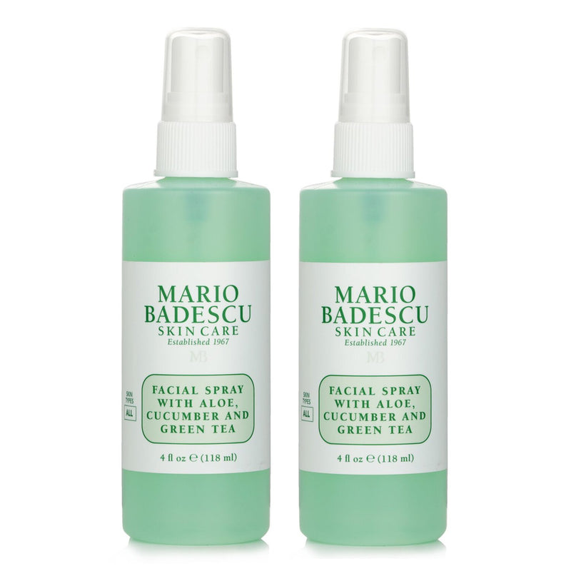マリオ バデスク  【1+1 Set】Facial Spray With Aloe, Cucumber And Green Tea - For All Skin Types   118ml/4oz x2