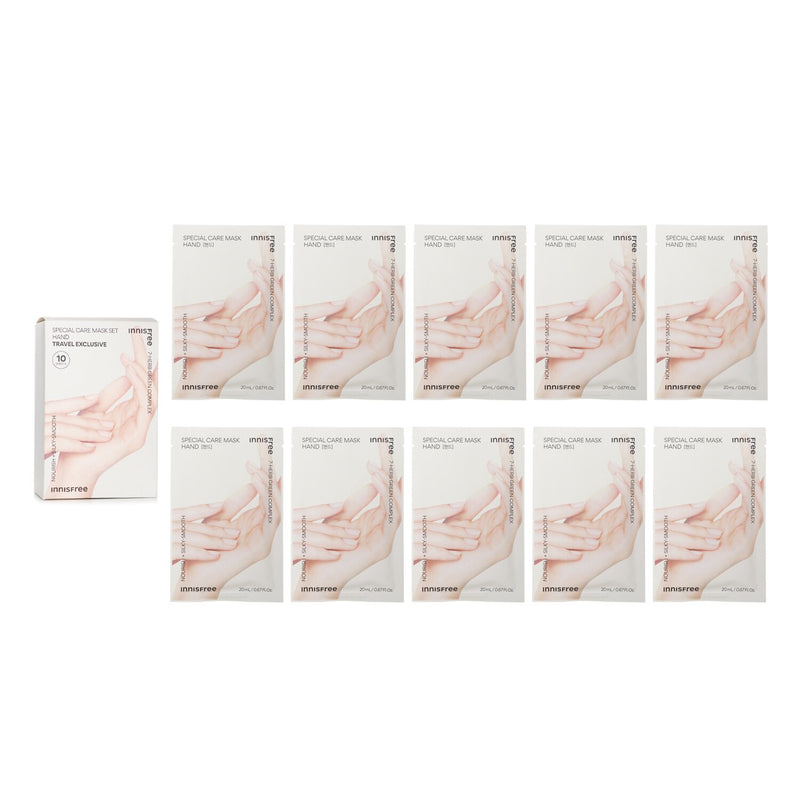 イニスフリー(Innisfree)  Special Care Mask Set Hand Travel Exclusive   20ml x 10sheets