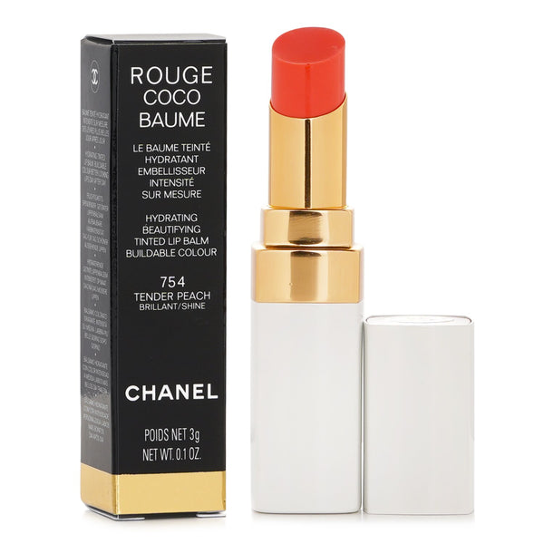 シャネル  Rouge Coco Baume Hydrating Beautifying Tinted Lip Balm - # 754 Tender Peach   3g/0.1oz