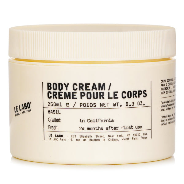 ル ラボ  Basil Body Cream   250ml