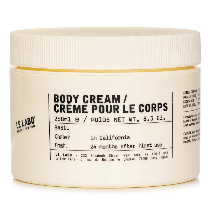 ル ラボ  Basil Body Cream   250ml