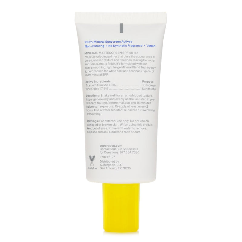 スーパーグープ  Mineral Mattescreen SPF 40   45ml