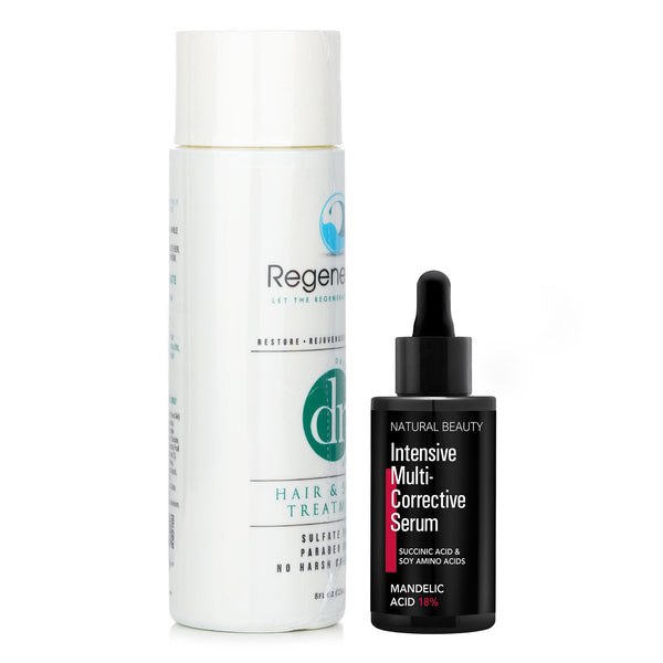 レジンピュア  Regenepure Dr Hair & Scalp Treatment 224ml X Natural Beauty Intensive Multi-Corrective Serum - Mandelic Acid 18% (Exp Date: 12/2025) 35ml   2pcs