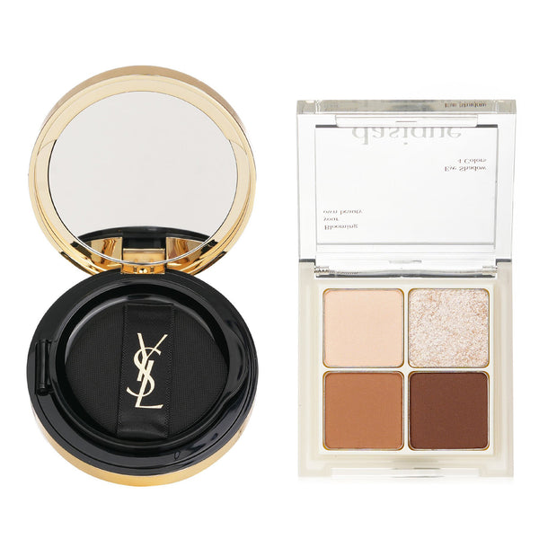 イヴサンローラン  Yves Saint Laurent Touche Eclat Glow Pact Cushion - # B10 Porcelain 12g X Dasique Shadow Palette - # Under Eye Maker 7G   2pcs