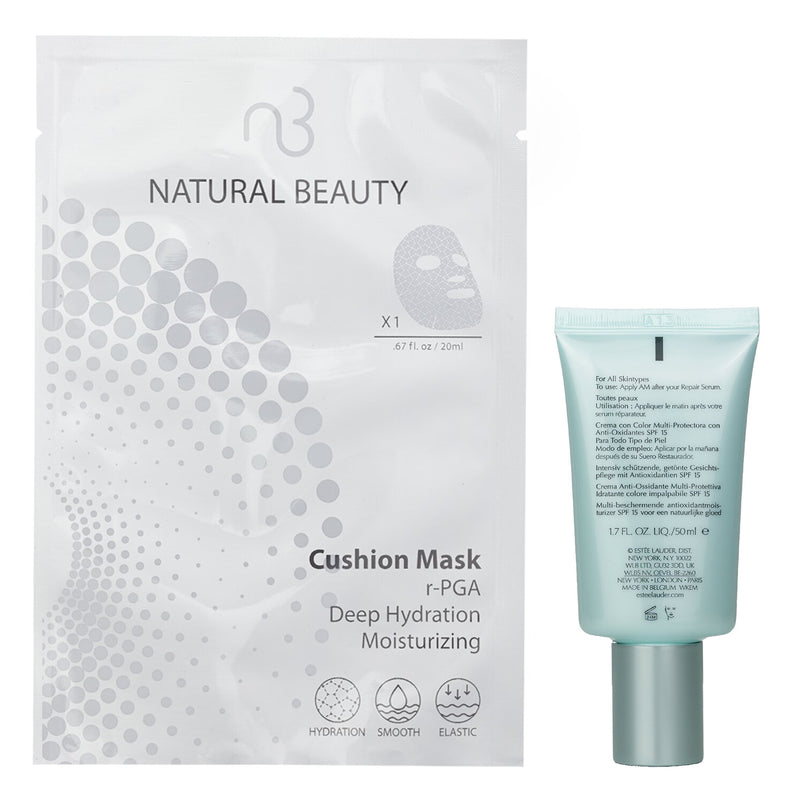 エスティ ローダー  Estee Lauder DayWear Sheer Tint Release Advanced Multi-Protection Anti-Oxidant Moisturizer SPF 15 50ml X Natural Beauty r-PGA Deep Hydration Moisturizing Cushion Mask (Exp Date: 01/2026) 6x 20ml   2pcs