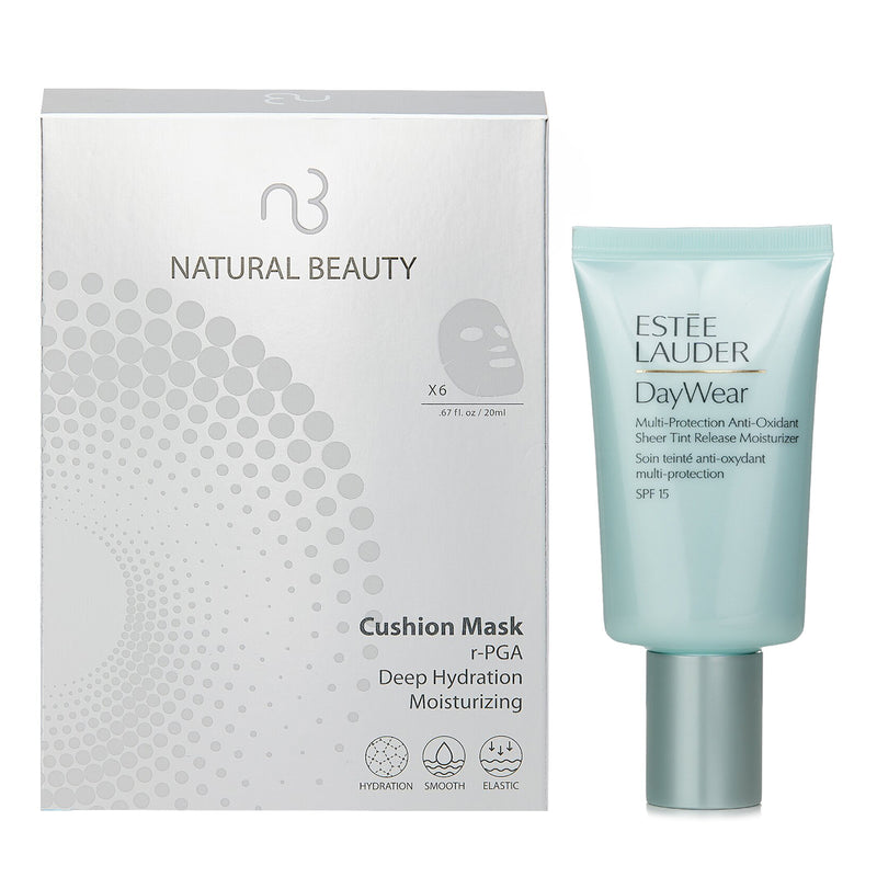 エスティ ローダー  Estee Lauder DayWear Sheer Tint Release Advanced Multi-Protection Anti-Oxidant Moisturizer SPF 15 50ml X Natural Beauty r-PGA Deep Hydration Moisturizing Cushion Mask (Exp Date: 01/2026) 6x 20ml   2pcs