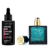 ヴェルサーチ  Versace Eros Eau De Toilette Spray 30ml X Natural Beauty Intensive Multi-Corrective Serum - Mandelic Acid 18% (Exp Date: 12/2025) 35ml   2pcs